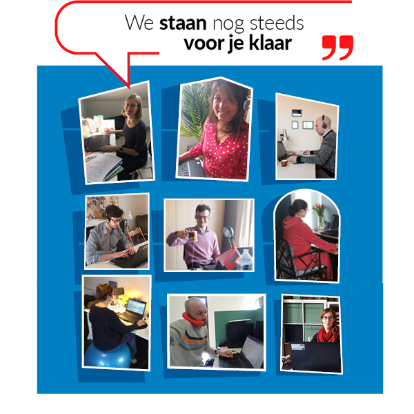We staan voor je klaar